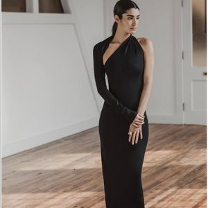 Marcella New York asymmetrical gown - long